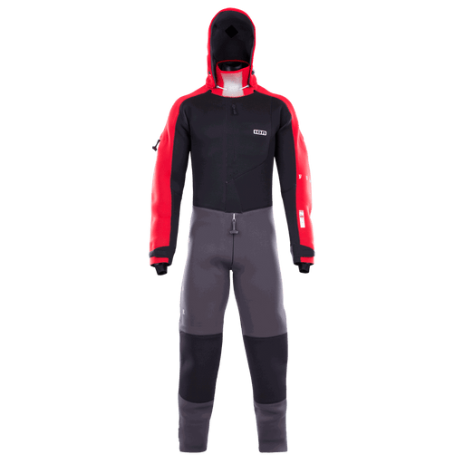 ION Fuse 4/3 Drysuit Back Zip 2026 900/5xx black/red, front view