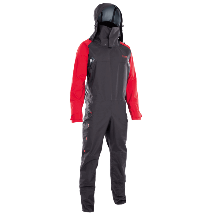 ION Fuse Lightweight Drysuit Back Zip unisex 2026 6xx/5xx dark-olive/red, front view
