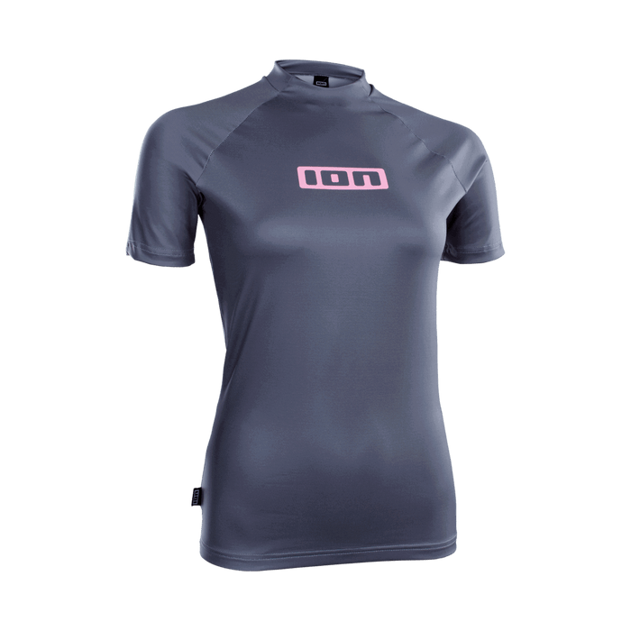 ION Rashguard Promo SS women 2026 702 steel-blue, front view