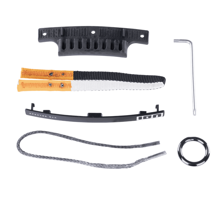 ION Hook Kite Slider Kit Spectre 2 2025 900 black, front view