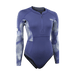 ION Amaze Hot Shorty 1.5 LS Front Zip women 2026 733 deep-water, front view