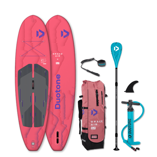 Duotone iSUP Package Grace Air SLS 2026 C57:rose-red, 10'4'' package (round Flow Air shape)