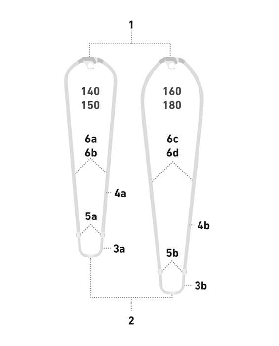Duotone Boom Spare Alu Tailend w. iTail Wave compl.(SS14-22)