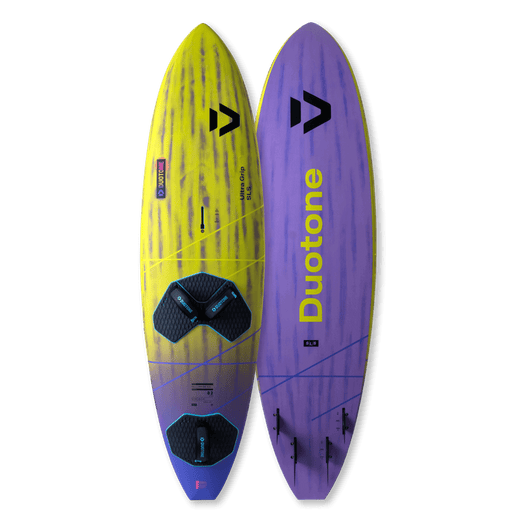 Duotone Ultra Grip (Quad) SLS (SB, incl. fin) 2026 C50:yellow, bottom view