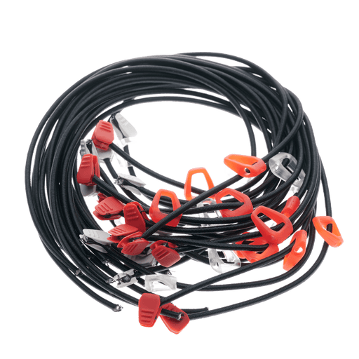 Duotone Rubber Cord Click Bar Floaters(SS21-onw)(10pcs) 2023 C86:red/black, view 1 (picture: duotonesports.com)