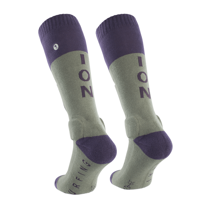 ION Shin Pads BD-Sock unisex 2026 604 sea-grass, view 1 (picture: ion-products.com)